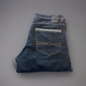 SEAN JOHN - 'CLAYTON' Slim Straight Leg Blue Jeans - Men Size 36 x 32 - MINT!!